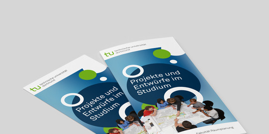 Flyer Projekte & Entwürfe Mockup des Projekte & Entwürfe Flyers.