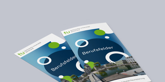 Berufsfelder Flyer Mockup des Flyers Berufsfelder.